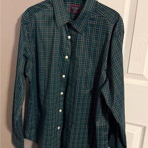 UNTUCKit Men's Teal Plaid Button Down Shirt